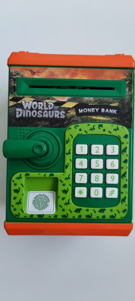 Tirelire électronique dinosaure